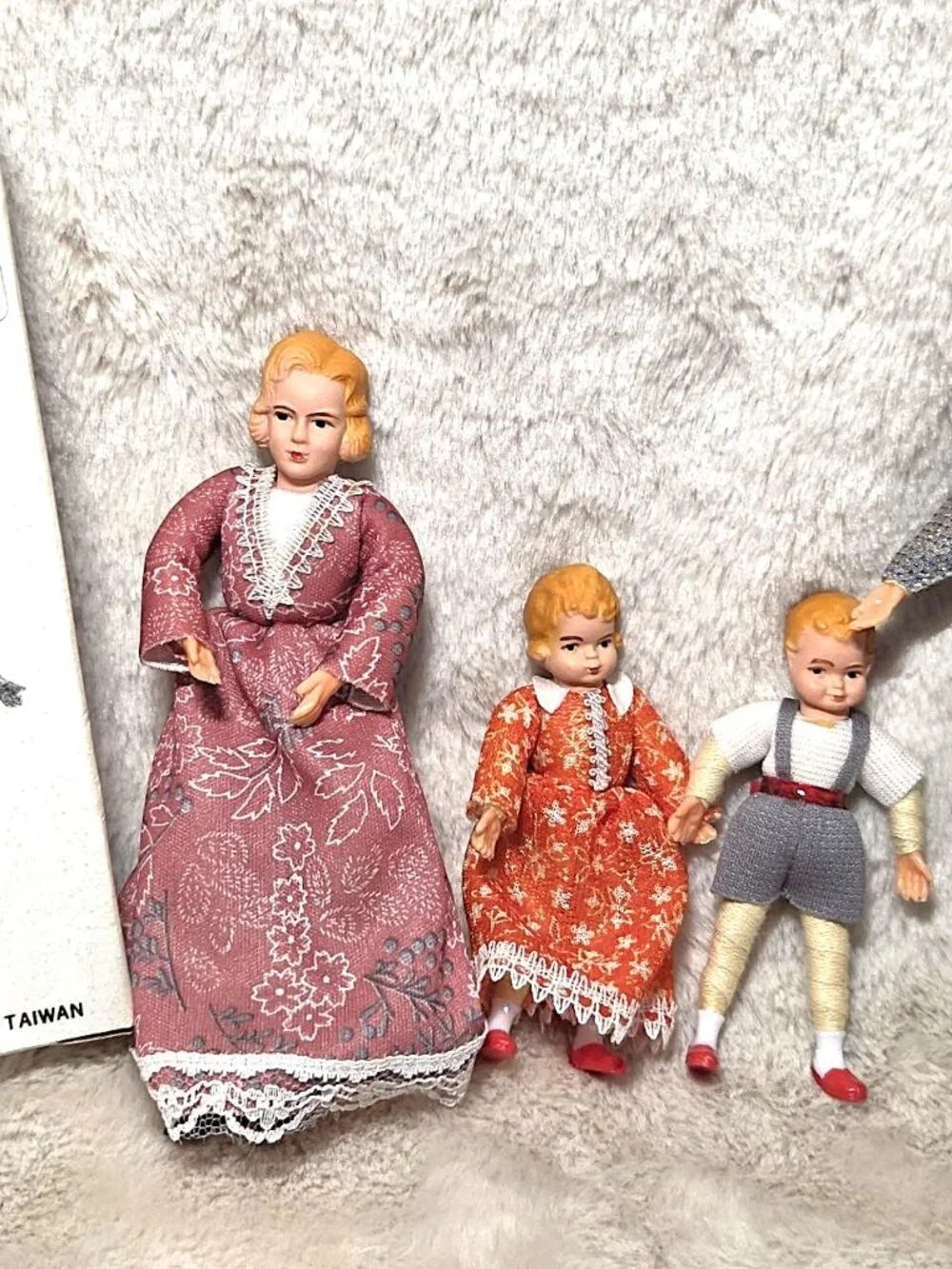 Vintage Concord Miniatures Doll Family Set of 4 Dolls 1970s NEW IN BOX #B6